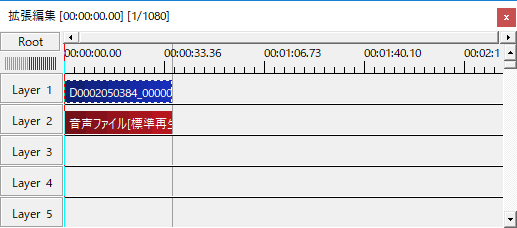 動画オブジェクトと音声オブジェクト