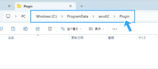 「Plugin」フォルダー