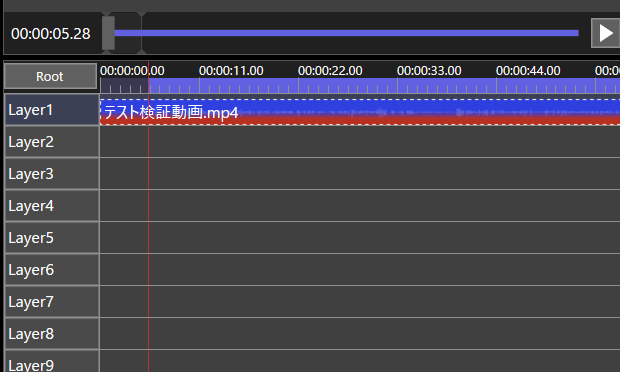 開始フレームに設定