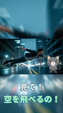 黒帯部分にテロップ