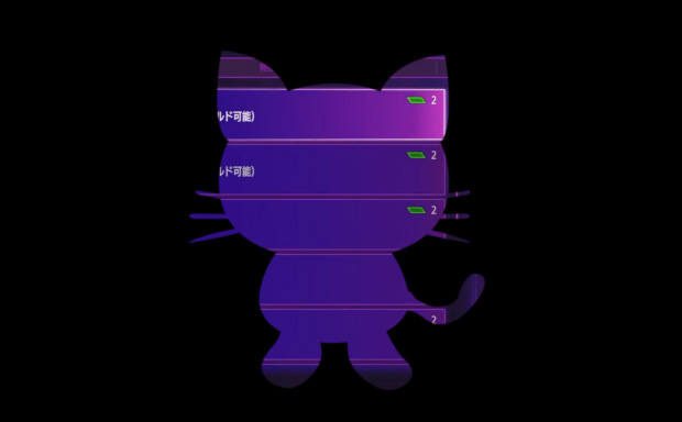 猫の画像でゲーム画面を切り抜き