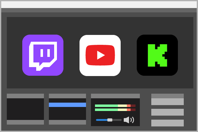 Twitch、YouTube、Kick