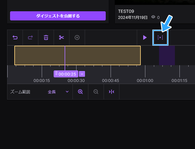 選択したセグメントをプレビュー